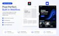 develop a modern responsive webflow website as a webflow developer