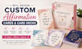 design custom affirmation cards and personalized card decks