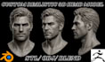 sculpt realistic 3d head model face likeness character bust stl for 3d printing