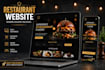 develop a responsive restaurant website or birthday event website