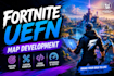 create a professional fortnite uefn map with custom gameplay