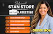 do stan store setup, stan store marketing, digital product, stan store design