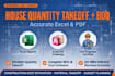 do construction cost estimation quantity takeoff and boq