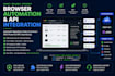 develop a custom chrome extension for browser automation