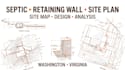 septic system design and retaining wall,  site plan site map washington virginia