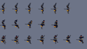 do pixel art character, sprite sheet, pixel art animation, isometric pixel art