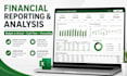 create a professional excel financial dashboard and analysis