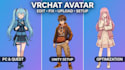 edit fix upload setup convert vrchat avatar quest PC unity optimization