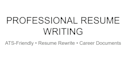 write, rewrite, and ats optimize your resume