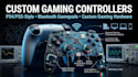custom ps4 ps5 style controllers bluetooth gamepads and custom gaming hardware