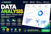 data analysis, excel dashboard, power bi dashboard and sql