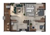 draw and render professional 2d floor plans in photoshop