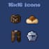 create custom 16x16 pixel art icons and game assets