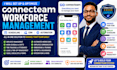 set up connecteam workforce management, scheduling, CRM and automation
