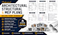 design architectural, structural and mep plans for building permits