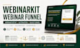 build a high converting webinar funnel and automation
