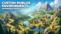 create a custom roblox game environment, 3d game environment and 3d game assets