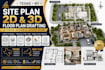 site plan 2d and 3d floor plan drafting interior design and layout plan texas ny