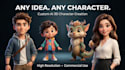 generate custom 3d pixar style ai art and characters using prompt engineering