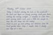 do neat handwriting for notes, assignments and letters