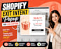 create a shopify exit intent popup for lead capture popup form