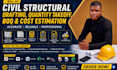 do civil structural drafting, quantity takeoff, boq