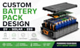 design custom battery packs for ev solar and ess