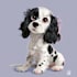 cute disney style pet portrait