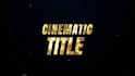 cinematic glossy logo and text intro animation