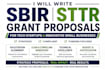 write your sbir sttr tech startup grant proposal