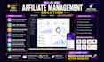 build a custom affiliate management and tracking website