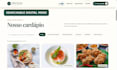 create a responsive restaurant website with digital menu