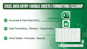 do excel data entry  google sheets  formatting and cleanup