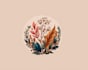 design a unique botanical boho logo design for you