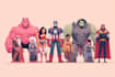 do superhero comic artwork and book