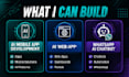 do ai mobile app development, ai web app and whatsapp ai chatbot