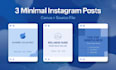 design 3 aesthetic minimalist instagram post