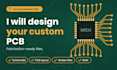 design pcb circuit, pcb design, pcb schematic, fabrication gerber and bom