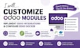 customize odoo modules, implement odoo integrations and configure odoo docker