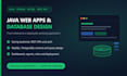 develop a java web application with database design and rest api