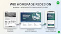 redesign your wix homepage with modern responsive design