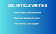 write SEO and website content