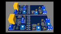 design custom car led, sequential turn signal and controller pcb, using easyeda
