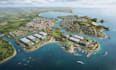 create photorealistic 3d residential master plan and landscape site plan