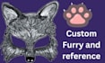 create a custom furry reference sheet and fursona character design