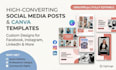 canva templates , promotional posts  , facebook posts design