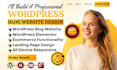 build wordpress blog website design business wordpress website development