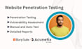 do website penetration test vulnerability assessment with report