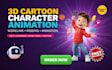 3d cartoon character animation 3d character modeling 3d rigging kids animation