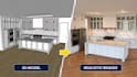 do 3d kitchen modeling in sketchup with realistic ai render